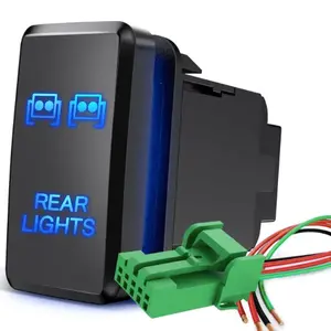 Nilight Hard-Wired Toyota Taillights Push Button ON/OFF Tall Switch with Color-Coded Wire, Father's Day Gift
