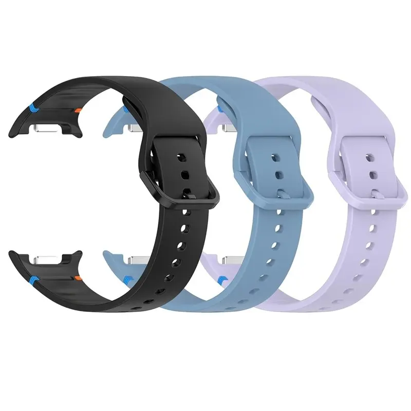 Samsung Galaxy Watch 8 40mm/44mm/46mm, Silicone Band Set, 3-Pack, Smartwatch Accessories, Durable, Comfortable, Anti-Dirty, Colorful Smartwatch Straps, Smartwatch Replacement Straps