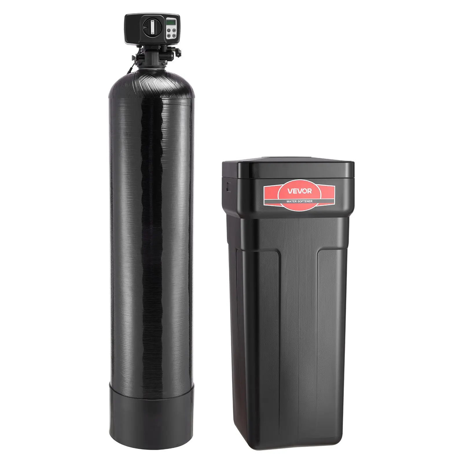 【Summerfinds】VEVOR Water Softener, 48,000 Grains Whole House Water Softener System, with Automatic Digital Control Head, Bypass Valve, Reduce Hardness and Minerals, Improve Water Quality, for 3-4 Bathrooms