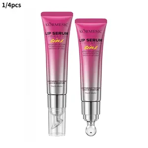 Hydrating & Peptide Lip Essence Serum, Non Drying Lip, Korean Makeup Balm with Shea Butter, Smooth Lip Lines Moisturizing Texture, Ice-Cool Rollerball Applicator, Radiant, Glossy, Moisturizer, Hydrate, Moisture, Moisturizing Lip Balms