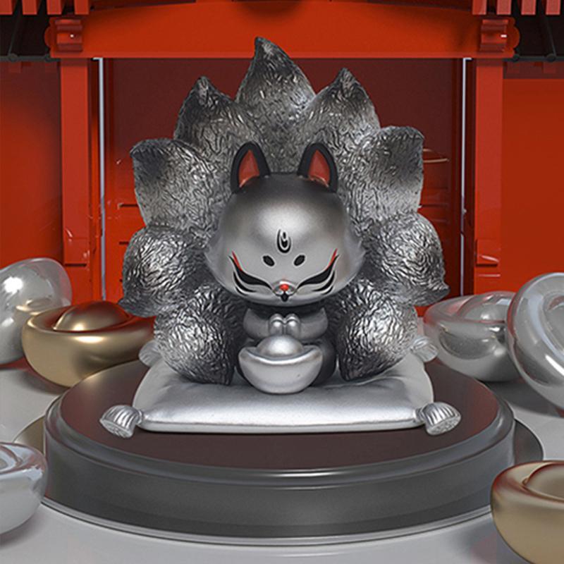 Ancient Nine Fox Design Blind Box, Blind Bag, 1 Box Random Cute Action Figure Mystery Box for Home Decor, Ideal Birthday Gifts
