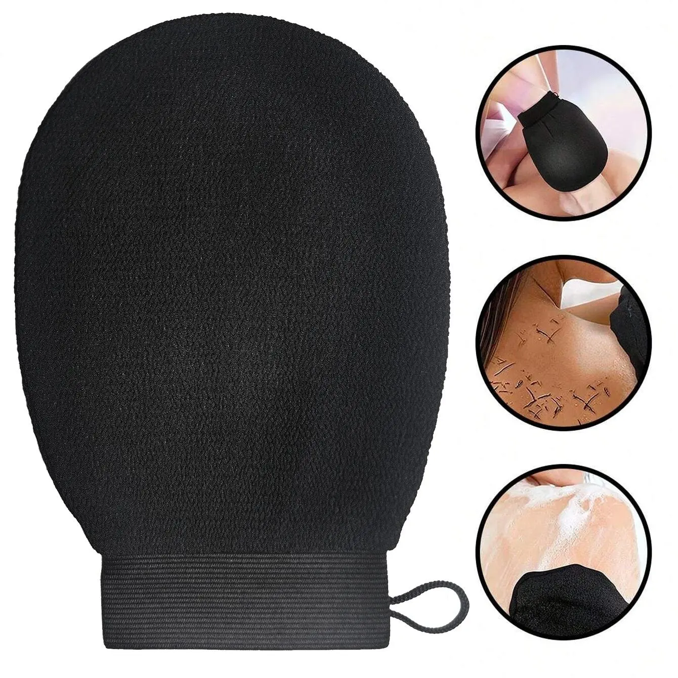 1 Piece Solid Exfoliating Bath Glove, Reusable Shower Exfoliating Mitt, Shower Exfoliating Pad, Bathing Accessories