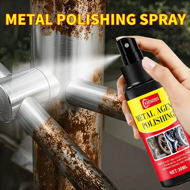 Metal Rust Remover Spray, Powerful Rust Removal, Quick Action, Suitable for Car Bolts, Automotive Rust Remover, Restores Original Shine, Effective Metal Cleaning Solution, Rust Cleaner