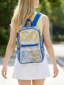 Transparent Sports Bag, Fashion Heavy-Duty Padded Shoulder Strap Backpack, Multi-Functional Backpack, Multiple Pockets Backpack