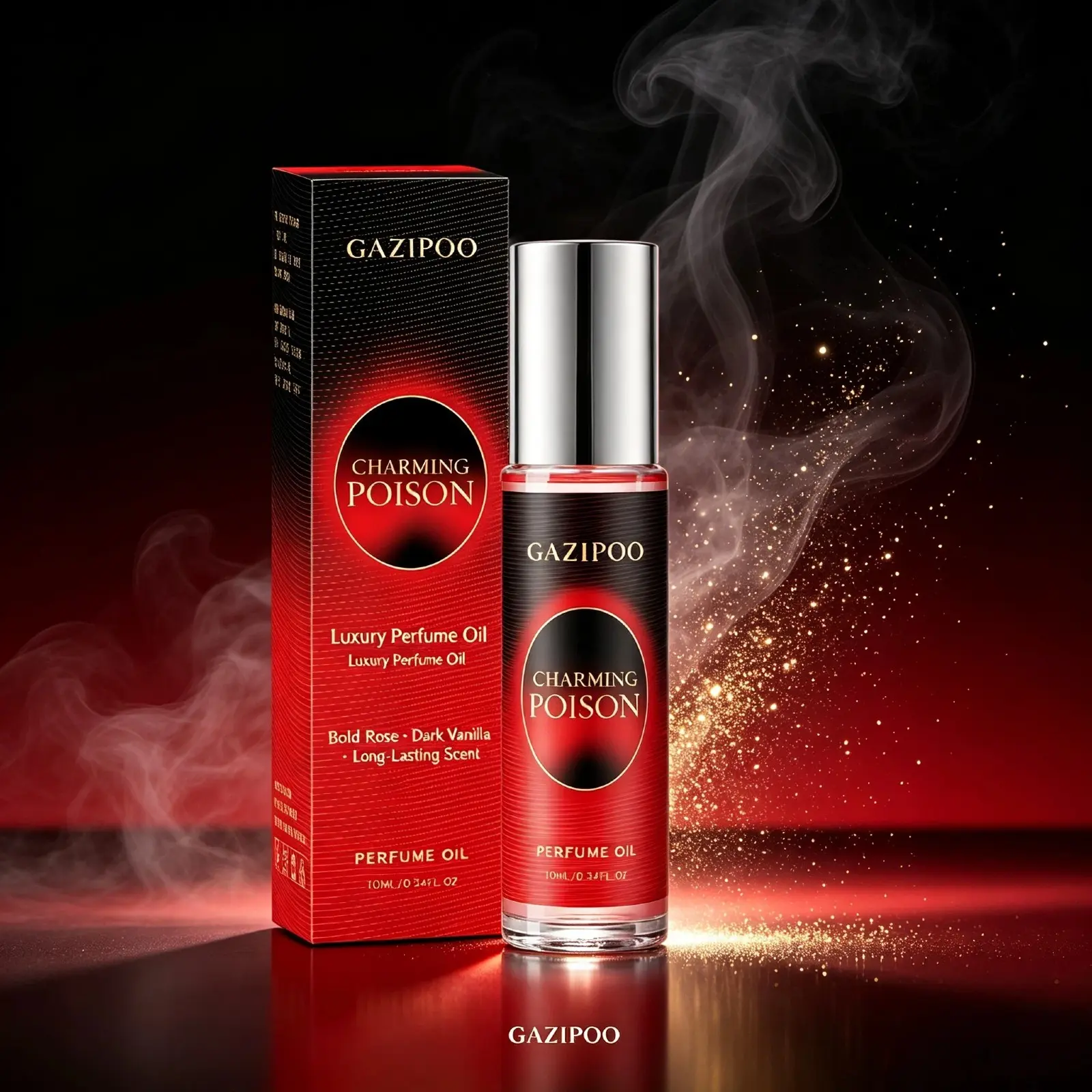 10ML Charming Poison Pheromone Oil - Roll On Subtle Perfume Oil, Original Charming Poison Eau de Toilette for Men and Women, Oriental Floral Fruity Fragrance Oil for Dating, Traveling or Home Bathroom Use.