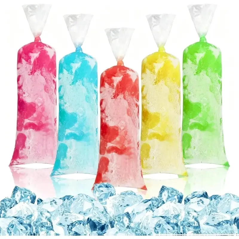 100Pcs Disposable Ice Pop Bags DIY Homemade Yogurt Juice Smoothie Frozen Treat Popsicle Pouches
