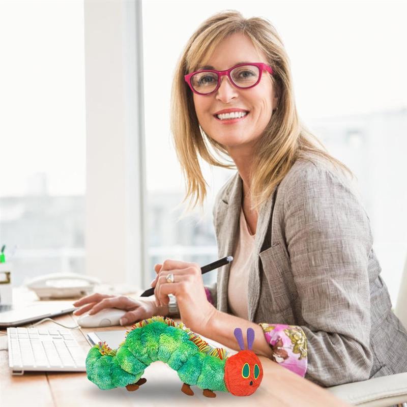 22CM Caterpillar Soft Toy Green Cotton Caterpillar Plush Animal Dolls Lovely Very Hungry Creative Gift For TOY Home Decoration