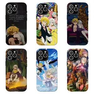 The Seven Deadly Sins Phone Case Meli0das Elizabeth Romantic Couple Fantasy Shonen Anime Aesthetic , For iPhone 11 12 13 14 15 16 17 Pro Max For Samsung S26 S25 S24 S23 S22-Gift For Her/Him/Anime lovers