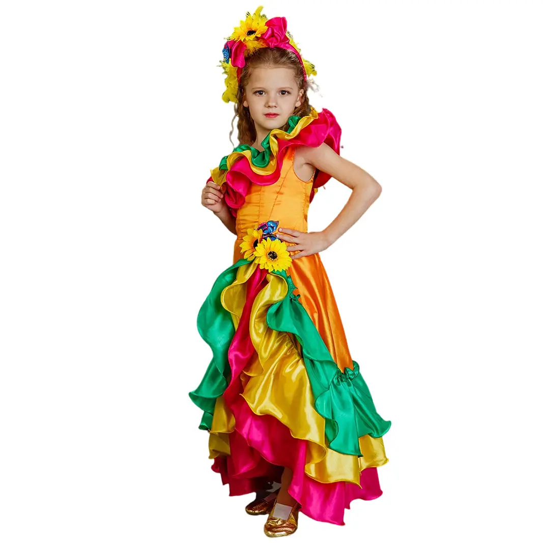 Women's Brazil Carnival Ethnic Style Cosplay Performance Costume - Large Flared Skirt Stage Dance Outfit, Women's Clothes, Clothes