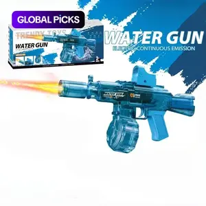 Electric Continuous Water Gun, Automatic High-Speed Water Toy with Light Effects, Outdoor Beach Pool Party Toy for Adults and Kids, Waterblaster #GLOBAL PICKS