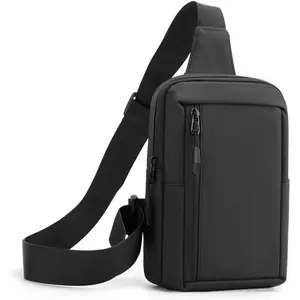 Crossbody Bag,Cross Body Fanny Packs for Men Women Trendy,Black Small Sling Phone Chest Bag for Workout RunningGift.