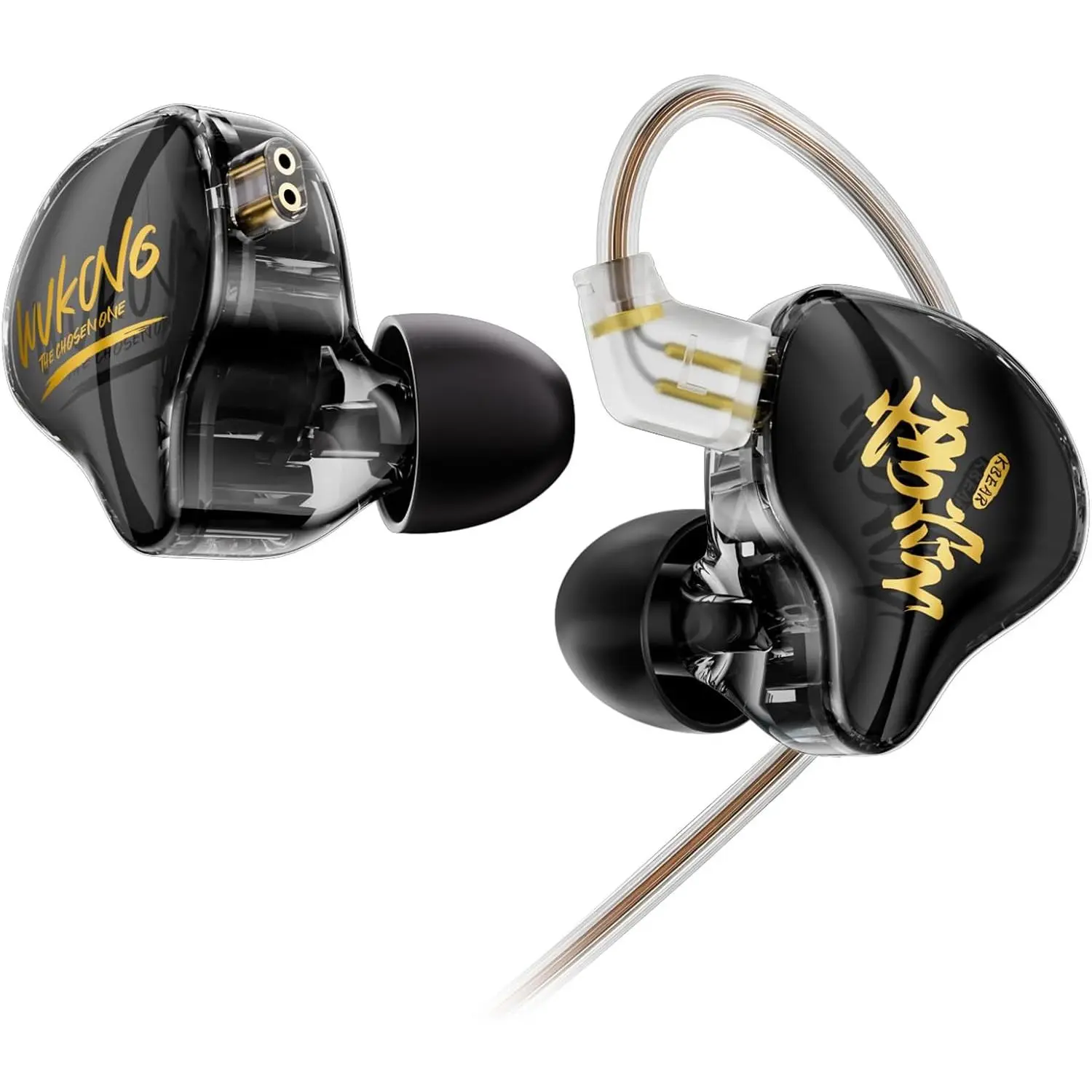 KBEAR K01 PRO Wired Gaming Earbuds, HIFI in Ear  (without mic,Black)