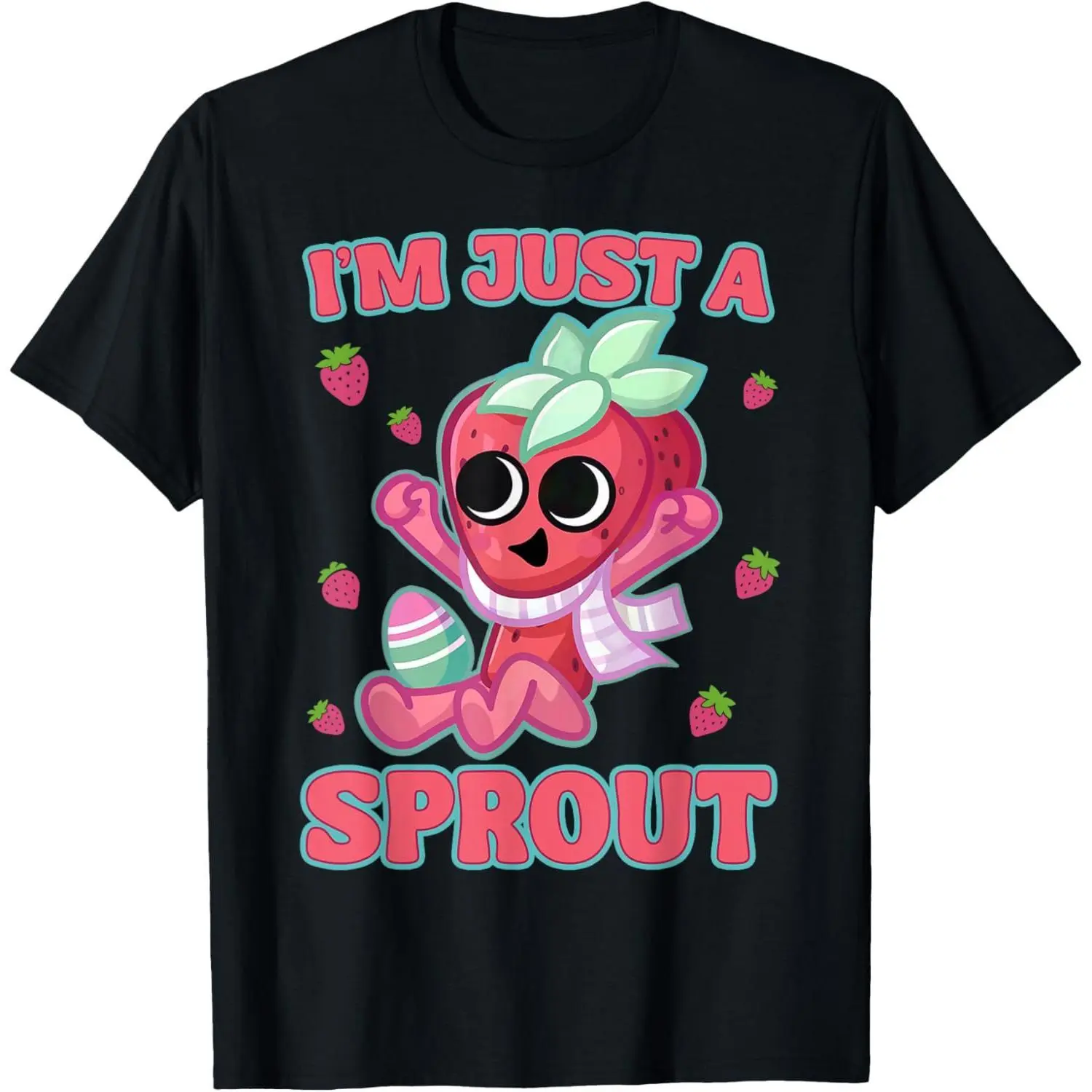 Women's Plus-Size Dandy's World Sprout Short-Sleeve Round Neck Top, Unisex T-Shirt with Comfortable Fabric, Shortsleeve, Tshirt, Breathable, T-Shirt Top