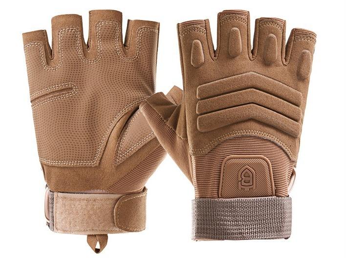 Outdoor tactical gloves non-slip men's and women's sports locomotive motorcycle riding non-slip wear-resistant protective soft half-finger gloves Waterproof Touch Screen