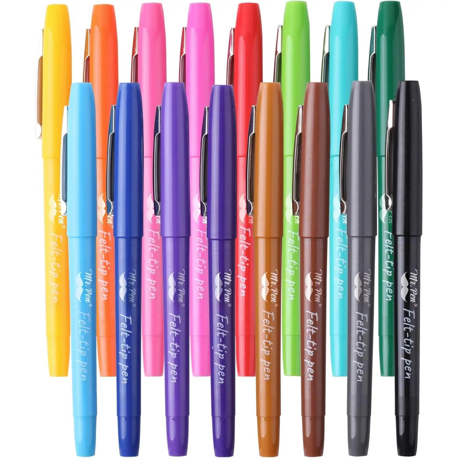 - Felt Tip s, 16 Pack, 0.7 mm, Colorful Felt Tip s,  Dry | No Smear, Planner Markers for Underlining, Writing, Drawing, Journaling Supplies