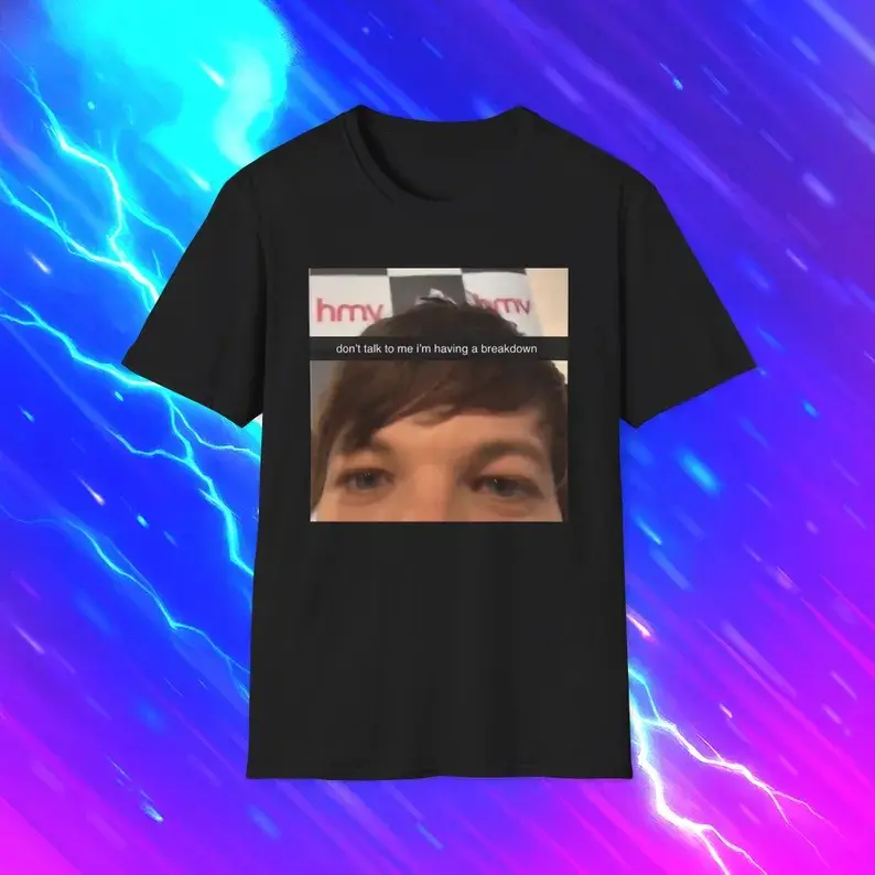 Louis Tomlinson Funny Selfie Meme T-Shirt, Vintage One Direction Band T-Shirt, One Funny Direction Graphic Shirt, 1D Gift For Women Shirt