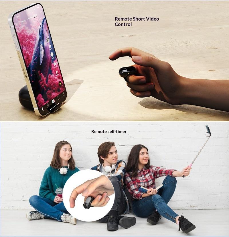 Bluetooth Ring Mouse Charging Case Multi-Function Touch Mini 2.4G Wireless Smart Remote Control Special Lazy People Computer