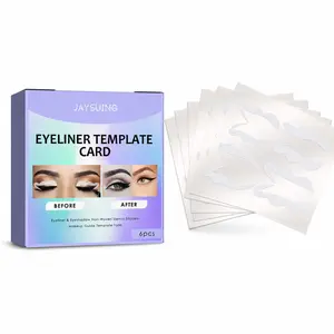 6-Piece Eyeliner Stencil Template Set, Translucent Makeup Guide Stickers for Beginners, Non-Woven Fabric Eye Makeup Styling Tool
