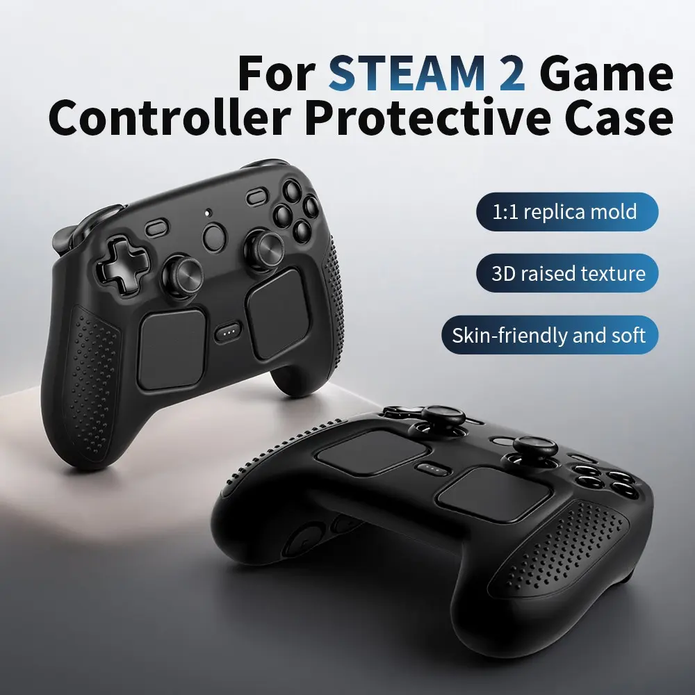 Steam 2 Game Controller Cover, Protective Case for Steam Controller 2, 2nd Gen Controller Silicone Skin, Soft Protection Cases