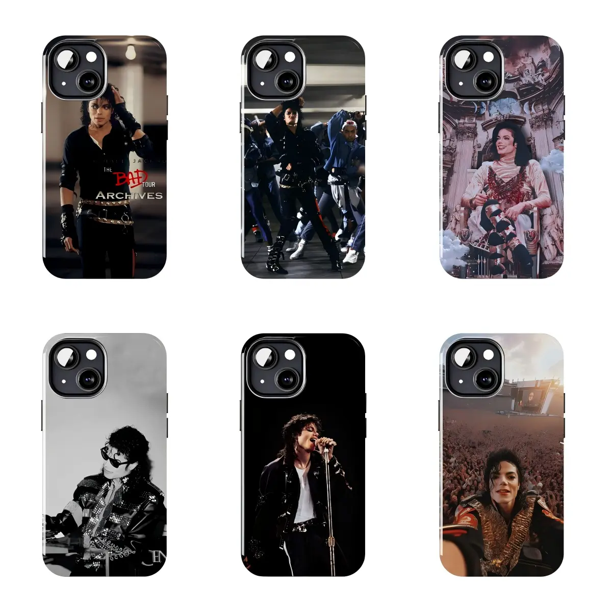 Michael Jackson “BAD Tour” Archives Phone Case Suitable for iPhone 17-11 Pro Max/Plus and  Samsung Galaxy S23-25