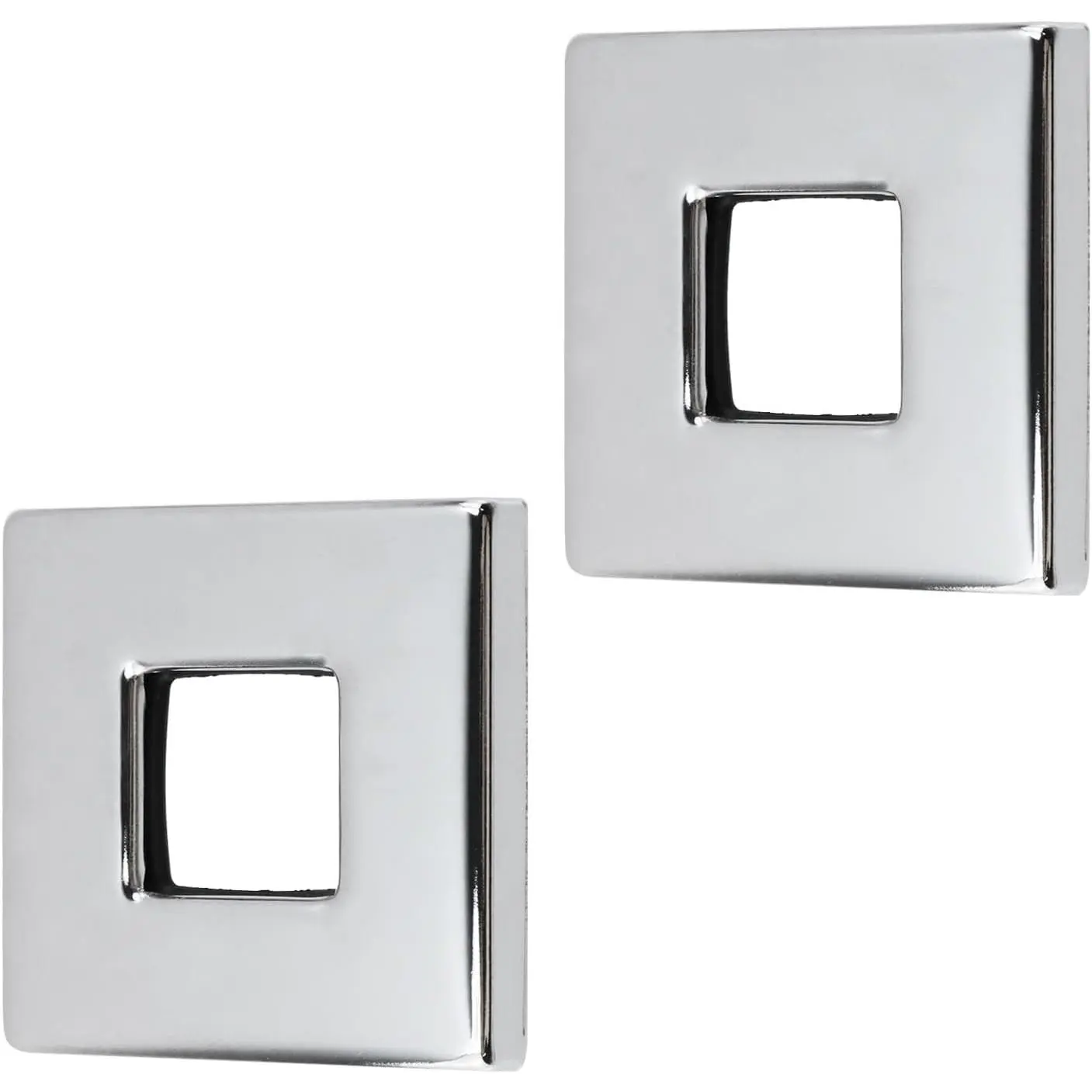 Shower Arm Flange Plate,Shower Arm Flange,0.98" ID x 2.56" OD | Stainless Steel Square Escutcheon Cover Plate for Shower  Arms,Chrome,2Pcs