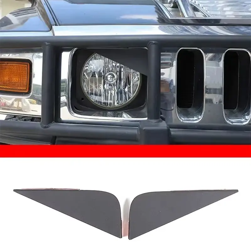 For Hummer H2 2003-2009 Carbon Steel Black Car Headlight  Angry Eyes Headlight Cover Car Accessories