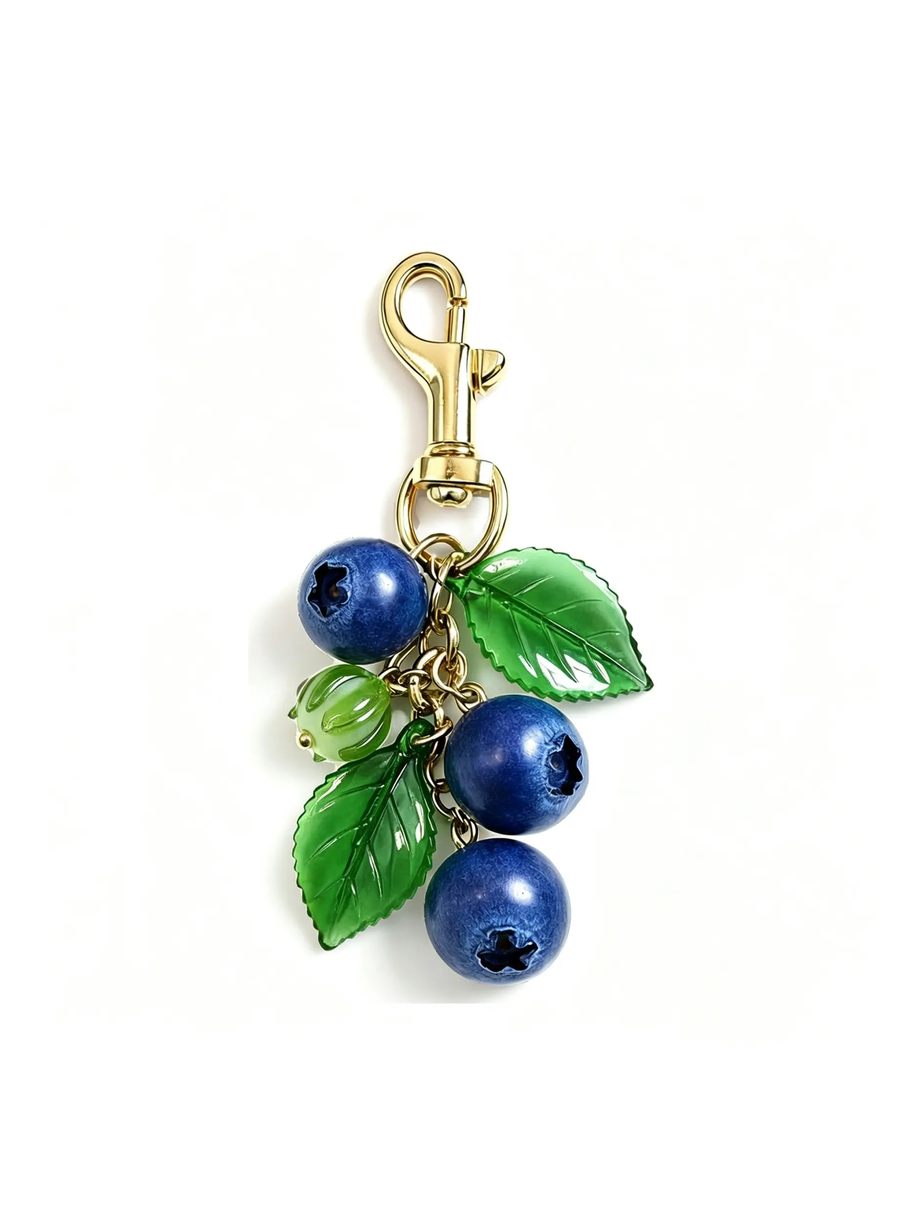 1PC Blueberry Keychain Kawaii Fruit Bag Charms for Handbags Tote Bags Purse Charms Cute Fruit Accessories Gift for Women