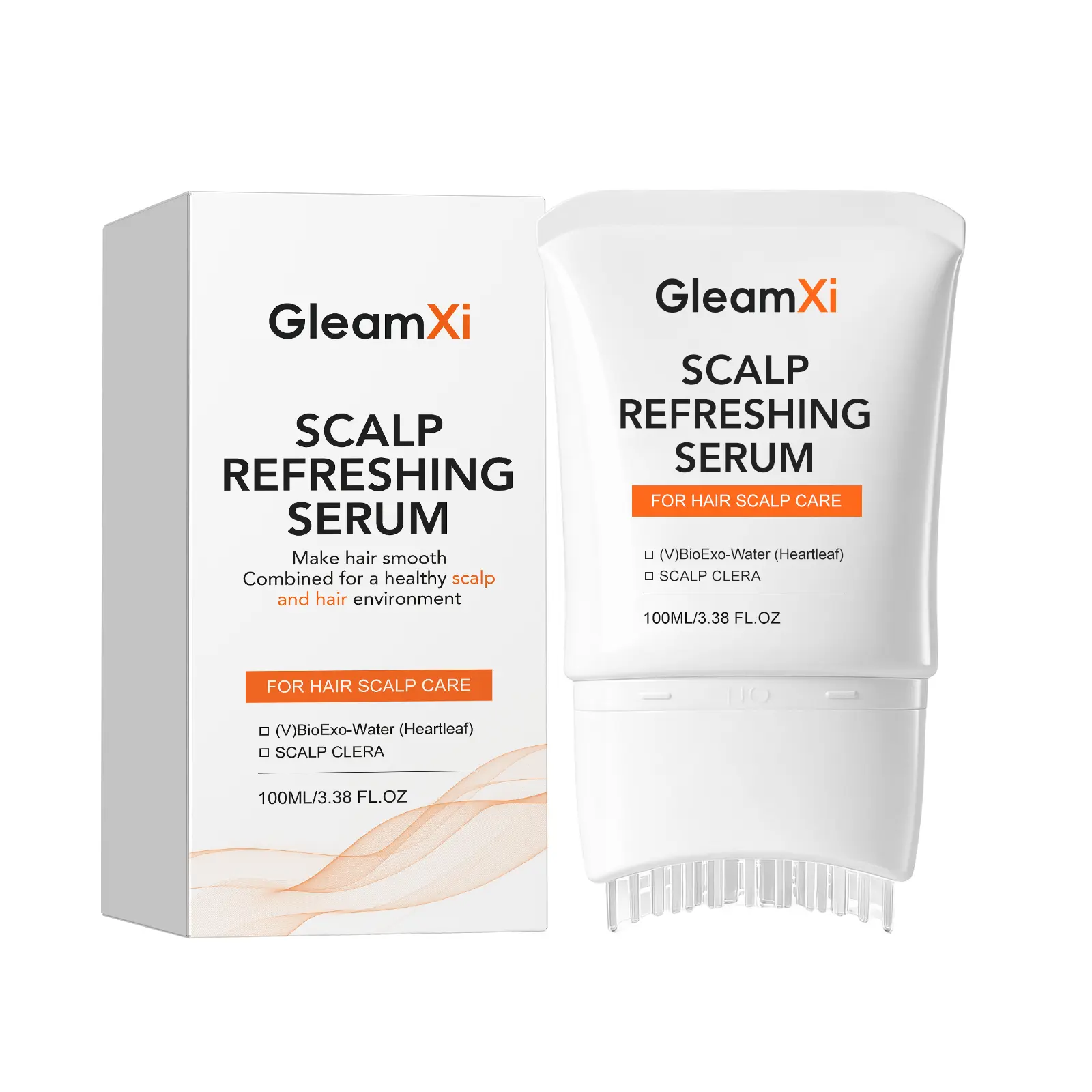 GleamXi Camellia Extract Refreshing Scalp Essence Liquid - Gentle for Sensitive Skin, Non-Greasy, Lightweight Daily Hair Care Routine Treatment, Moisturizes, Ensures Smooth Hair Protection