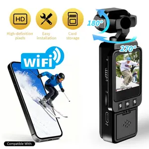 Mini Action Camera, Adopt Lightweight Portable Design, 1080P HD Image Quality,Color Night Vision，Wearable Camcorder for Work,Sports, Vlogging,Pocket Recorder