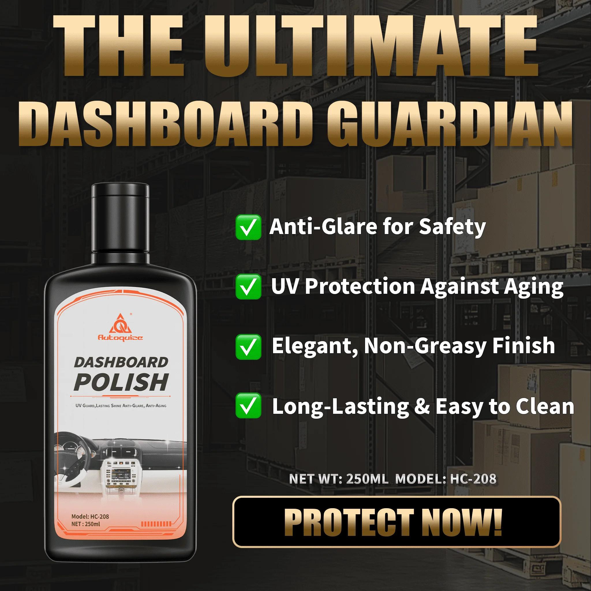 Premium Plastic Dashboard Polish UV Protection Anti-Aging Restores Shine Scratch Resistance Liquid Car Interior Protectant