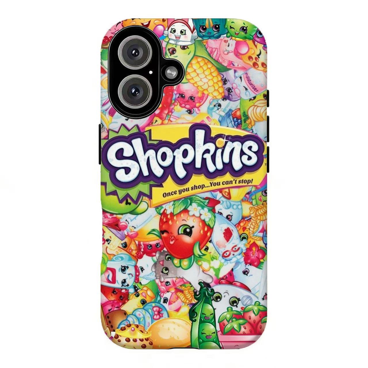 FL-Sh0pkins Cartoon Print Phone Case,Cute Kawaii Collage Phone Case For iPhone 11 12 13 14 15 16 17 Air Pro Max for Samsung S26 S25 S24 S23 S22 S21 Case,Gift for her/him/fans