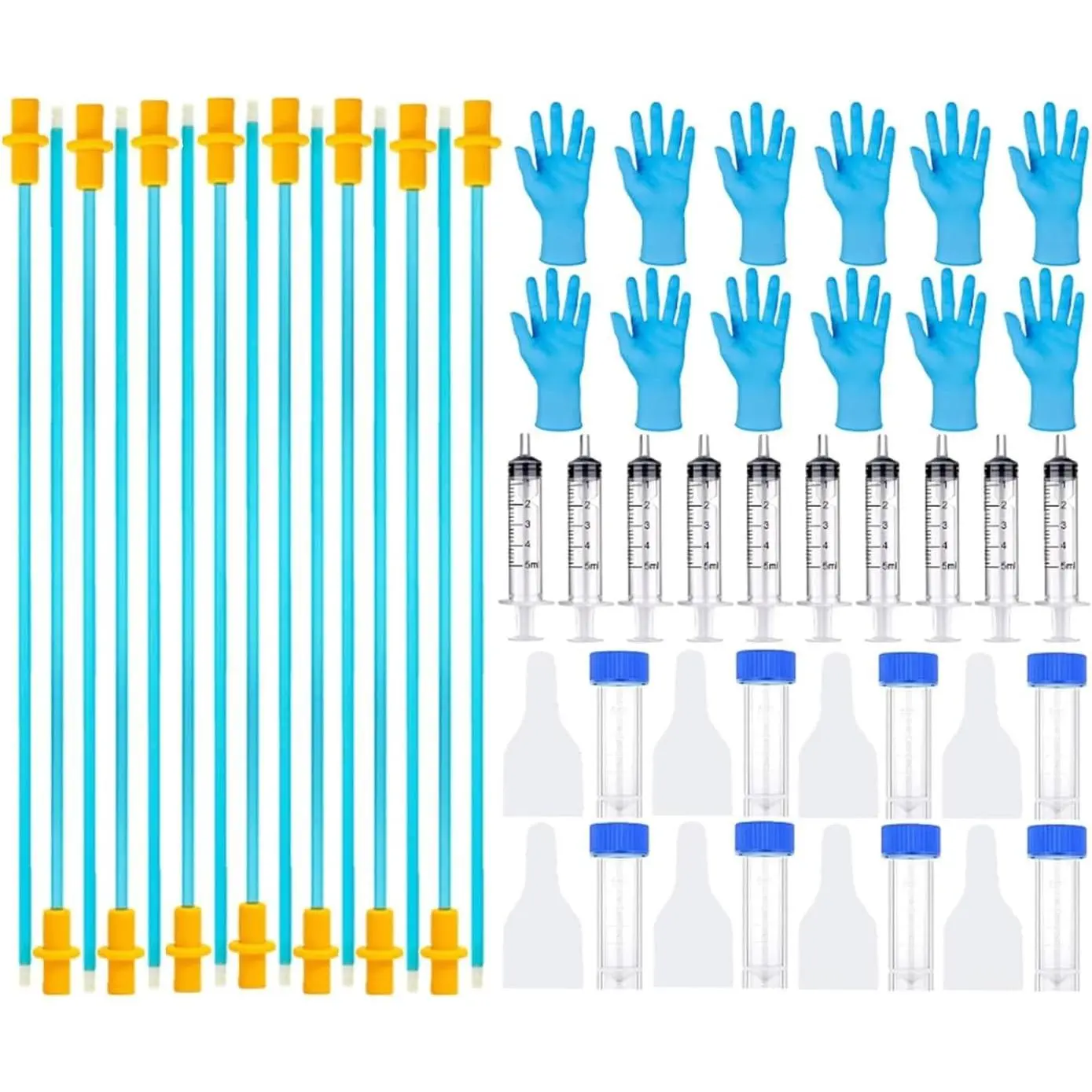 15 Set AI Artificial Insemination Dog Breeding Kit, Canine Breeding Kit, Disposable Canine Artificial Insemination, Dog Insemination Breeder Kit, Canine Breeding Supplies for Large Breeds (11.8 inch)M