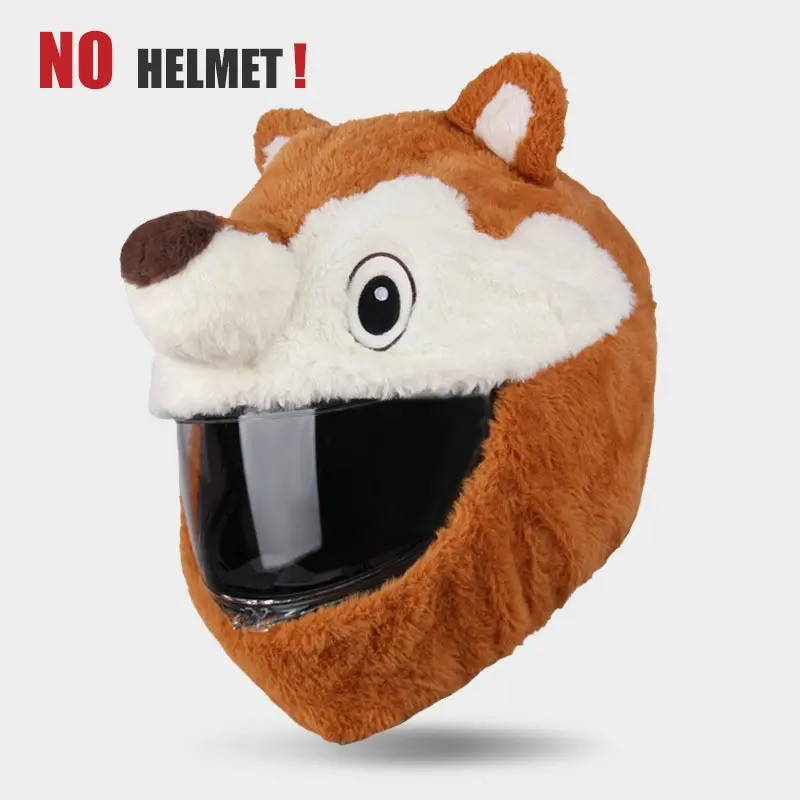 Plush Animal Helmet Cover, Soft and Comfortable, Easy Installation, Protective Helmet Case, Unique Design, Perfect Fit Gear