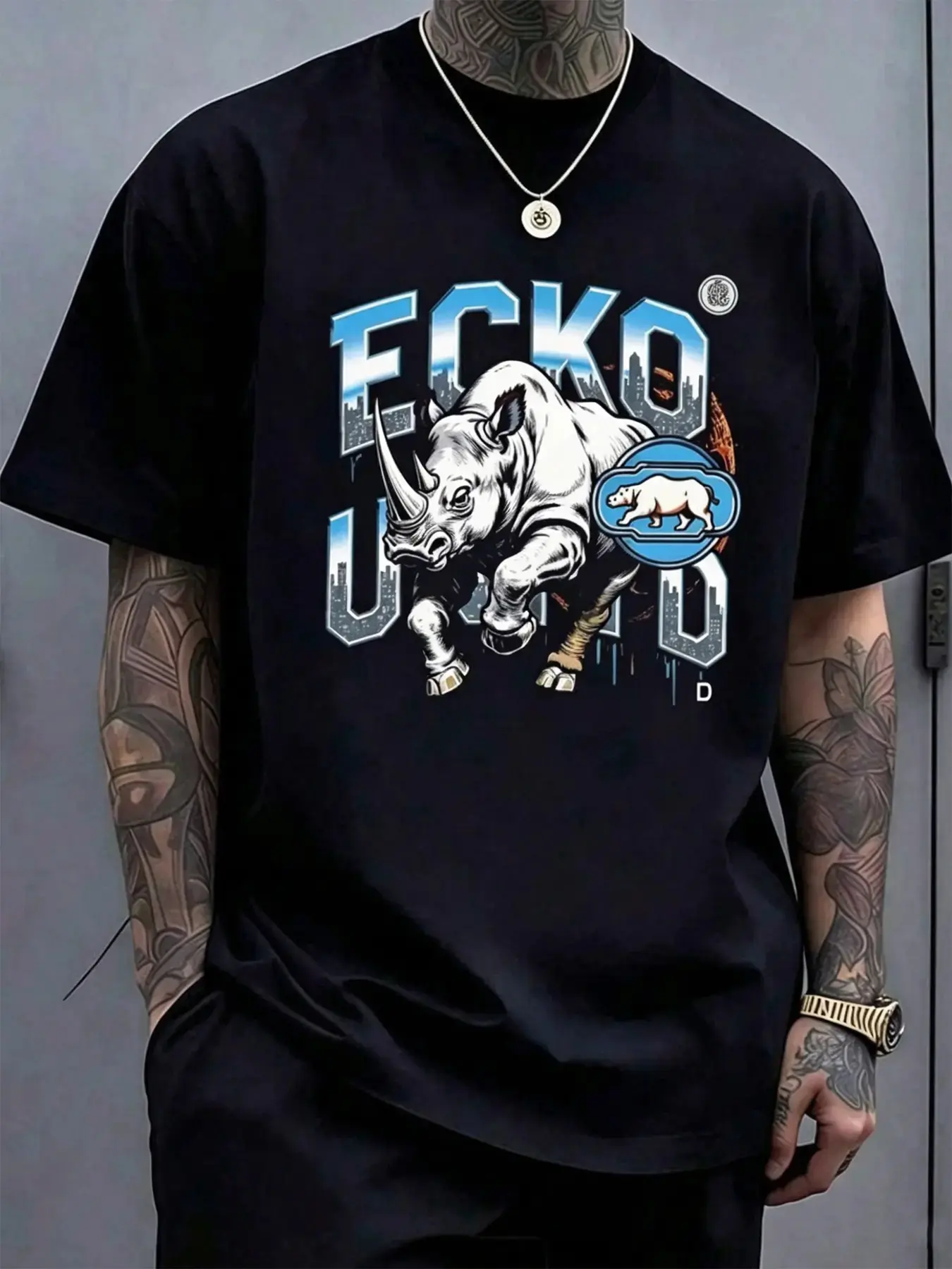 Men's Classic ECKO UNLTD Short-Sleeve Seamless Top, Everyday Staple Menswear Apparel