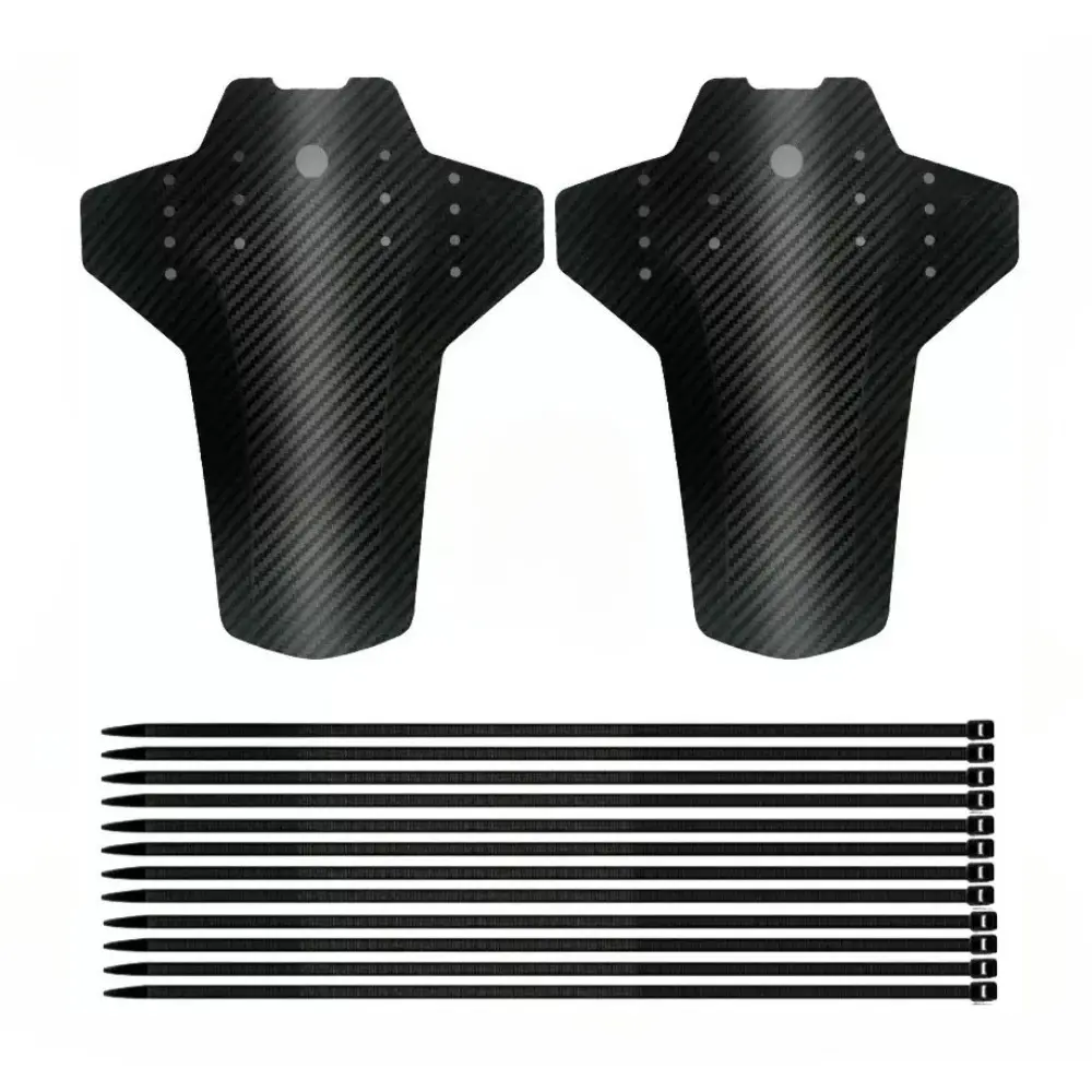 2 Mudguards+12 Zip Ties, Lightweight Bicycle Saddle, Fender, Mountain Bike, Road Bike, Mudguard, Rear Water Wing, Quick Release, Endurance Mountain Bike Accessories