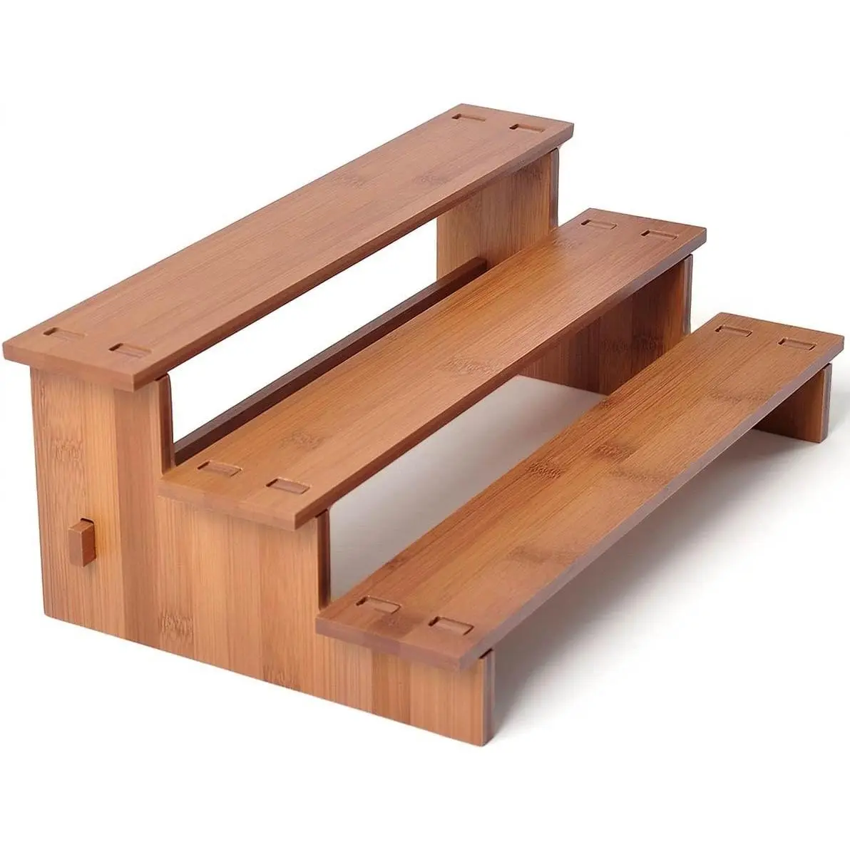Cabinet  Organizer,  Organization for Cabinet, 3 Tier  Rack Organizer for Cabinet, Seasoning Organizer & Seasoning Rack, Kitchen Cabinet Organizer (1, Dark )