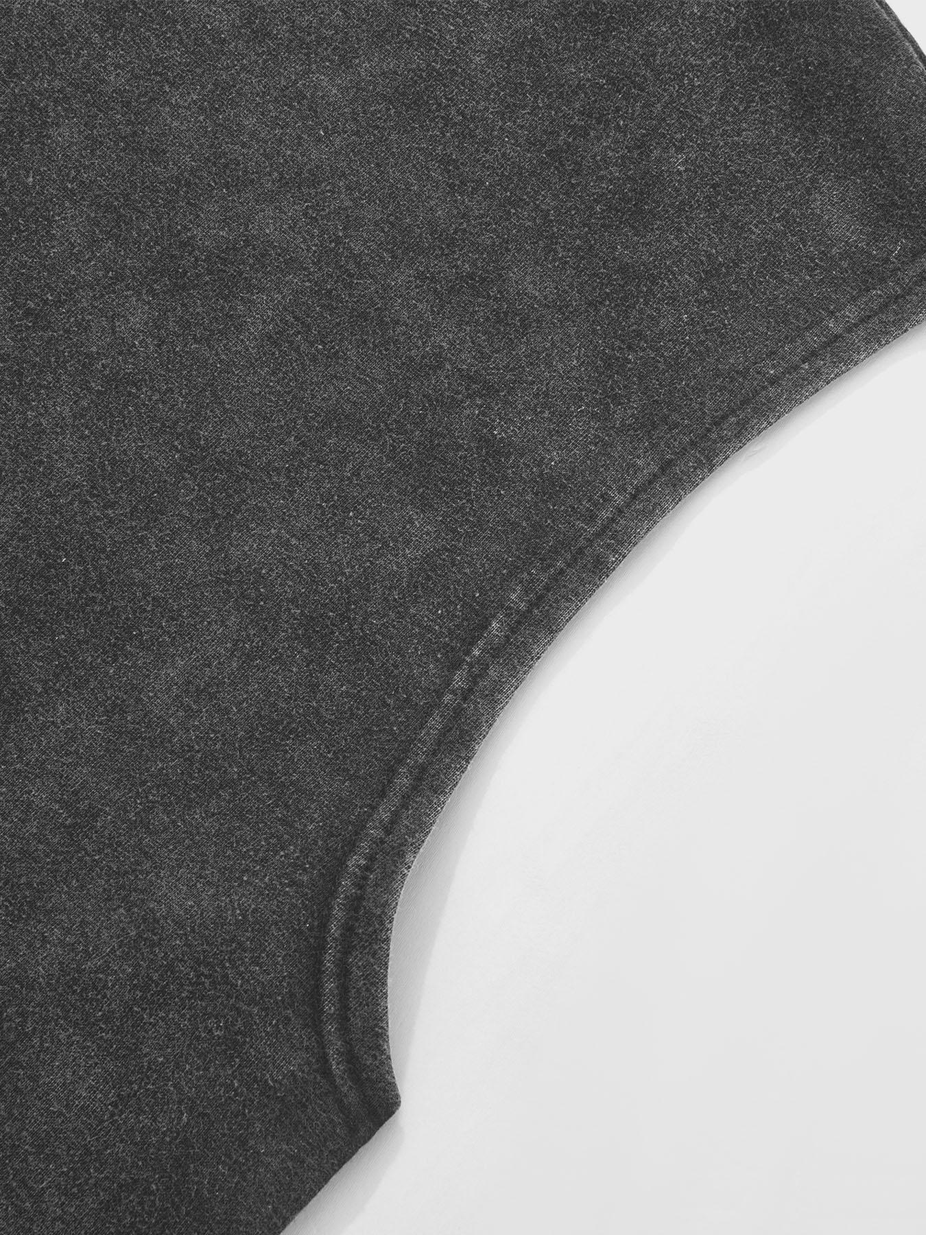 Men's Basic Solid Color Crop Tank Top, Regular Fit Casual Sleeveless Round Neck Top for Summer, Fashion Men's Clothes for Daily Wear