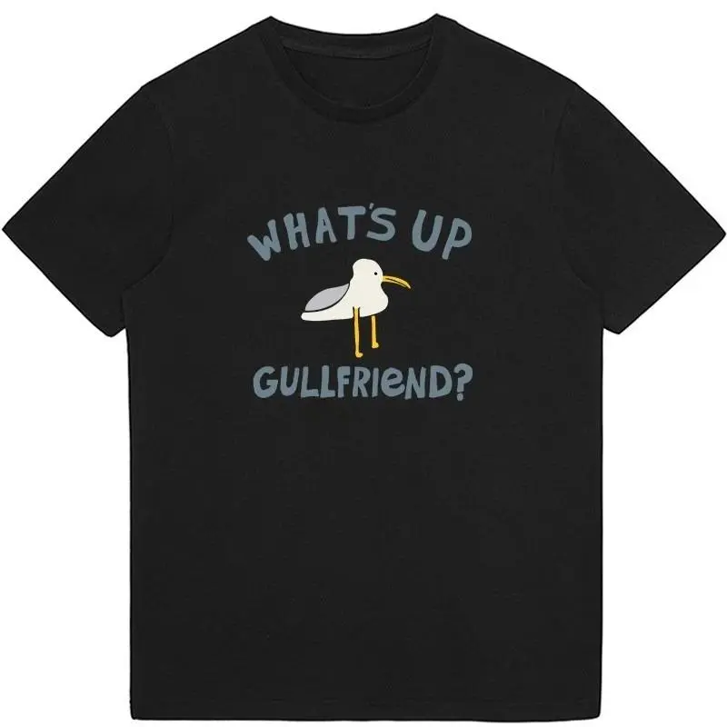 Seagull Print Graphic T-Shirt for Men and Women, a Casual Loose Fit Polyester Shortsleeve Crewneck, Lightweight for Summer, Tshirt, Graphic T Shirts, Streetwear, Clothes, Unisex, Round Neck, Creative Seagull Print
