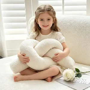 Soft Fufu Twist Pillow, Cozy Hug Pillow, Milk Healing, Knotted Design, 1 Piece, Perfect for Comfort and Relaxation