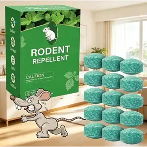 Peppermint Oil Rodent Repellent 12 Pack, Natural Pest Deterrent Balls With Peppermint & Lemon Oil, Repels Rats, Mice, Squirrels & Spiders For Indoor & Outdoor Use