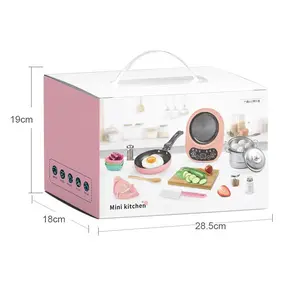 Children's Real Cooking Mini Kitchen Toys - 22 PCS Set,Best Gift For Kid,Eu Plug US Plug
