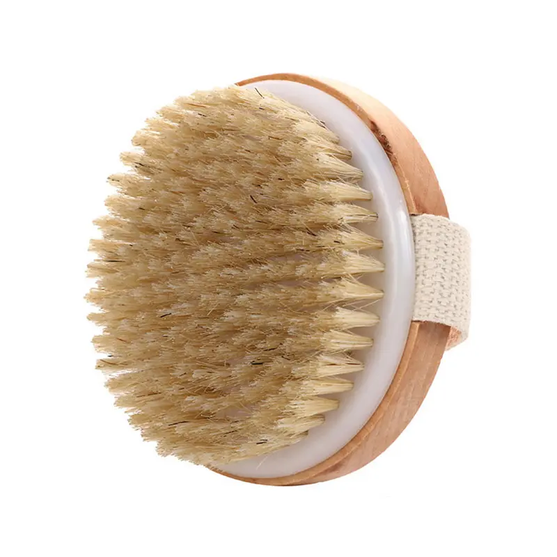 Handheld Bathroom Shower Brush for The Back Dry Body Exfoliating Brush Back Bath Massage Cellulite Brush