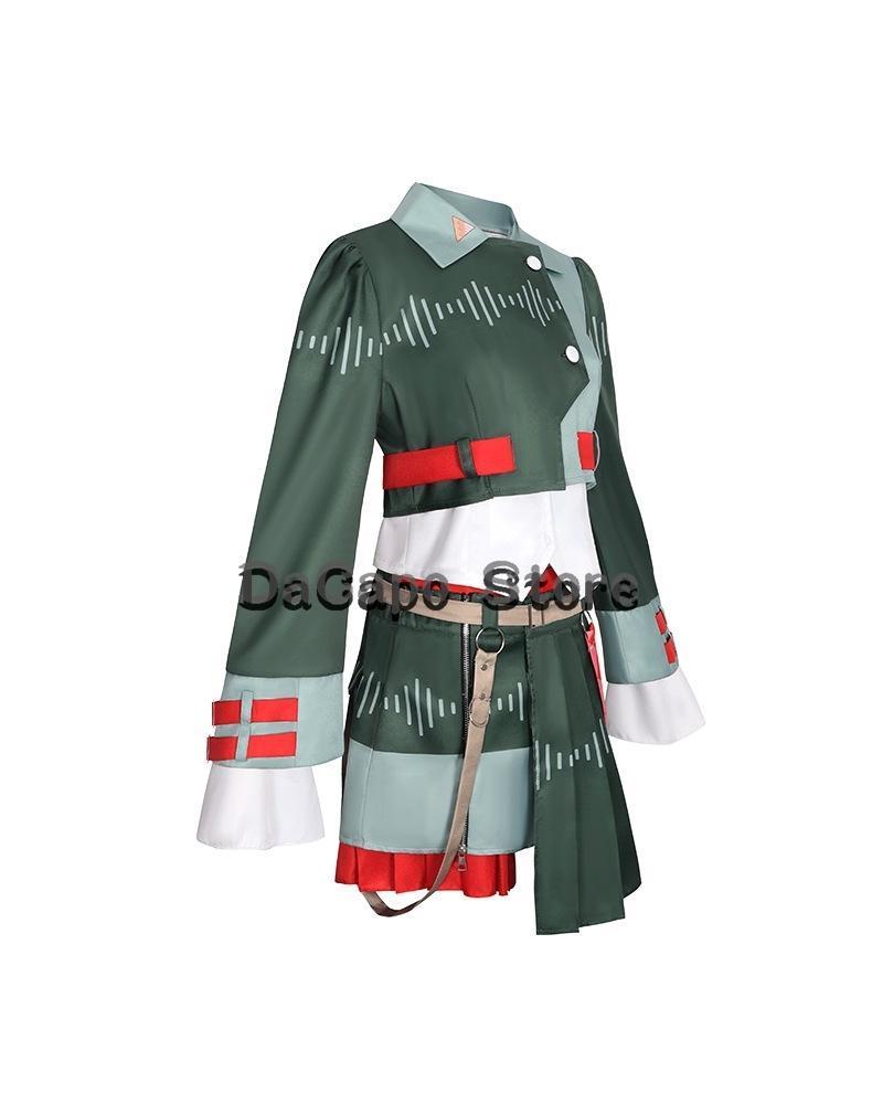 Kasane Teto Cosplay Voicepeakk Uniforms Wig Anime Diva Singer Women Cute Red Ponytail Girls Teto Costume Halloween Stage Outfit