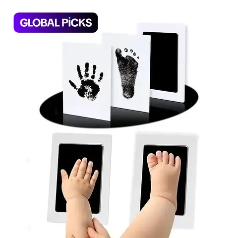 Baby Hand & Foot Print Maker, 1 Count Baby Souvenir Hand & Foot Print Making Kit, Newborn Souvenir, Children's Gift, Memorable #GLOBAL PICKS