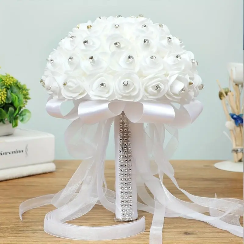 Elegant White Wedding Bouquet for Bride