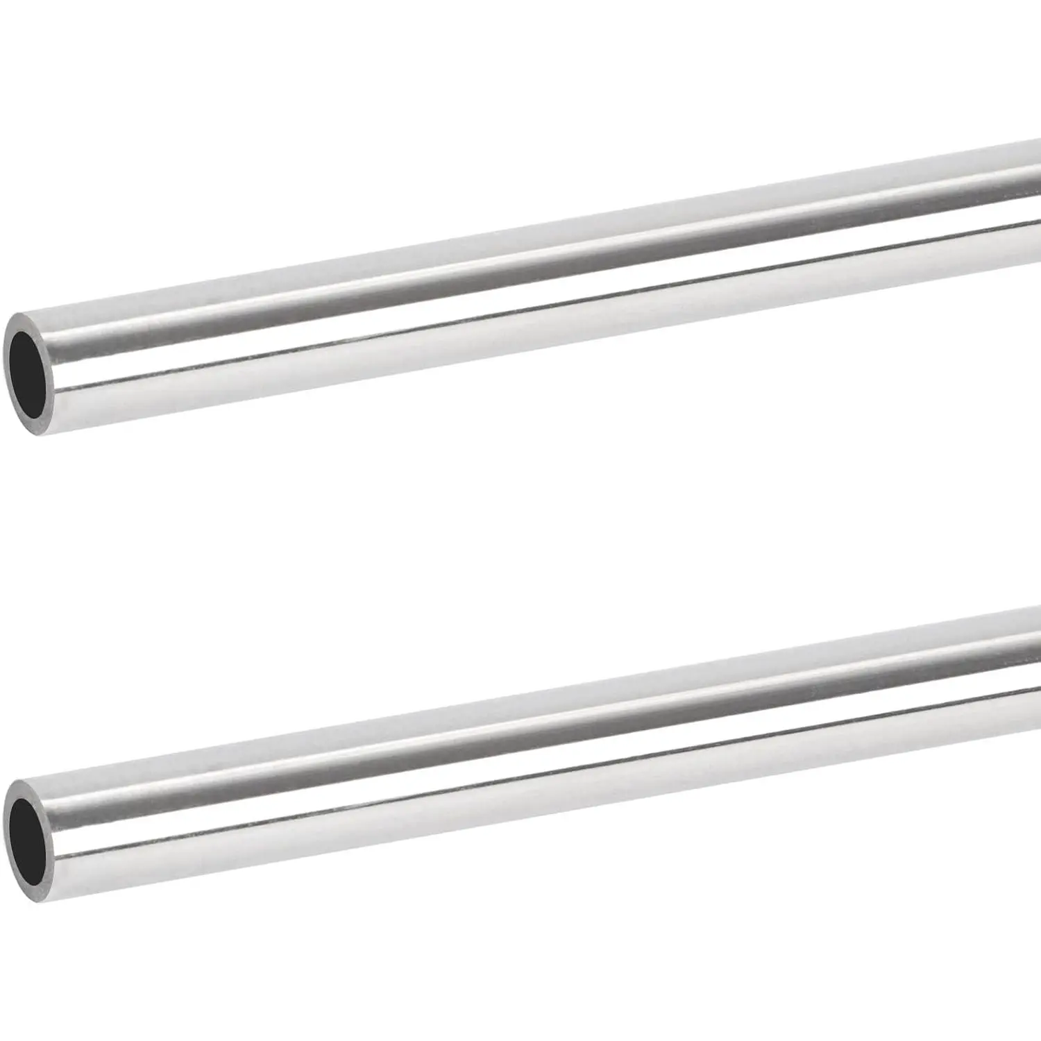 2-Piece Set 304 Stainless Steel Seamless Thick-Walled Round Tube (OD 5/8 in, 1.5mm Wall, 10 in Length) for Industrial Equipment, DIY Tasks, Building Railings (Tools & Hardware, Pumps & Plumbing, Pipes & Fittings), 2 Piece Sets