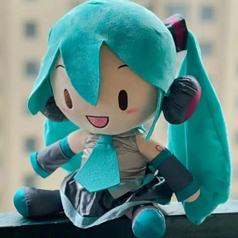 2026 new Hatsune Miku Plush Doll Anime Plush Classic Deep Sea Hatsune Miku Doll Cute Fufu Child Toy Cartoon Girl Pillow Ornaments