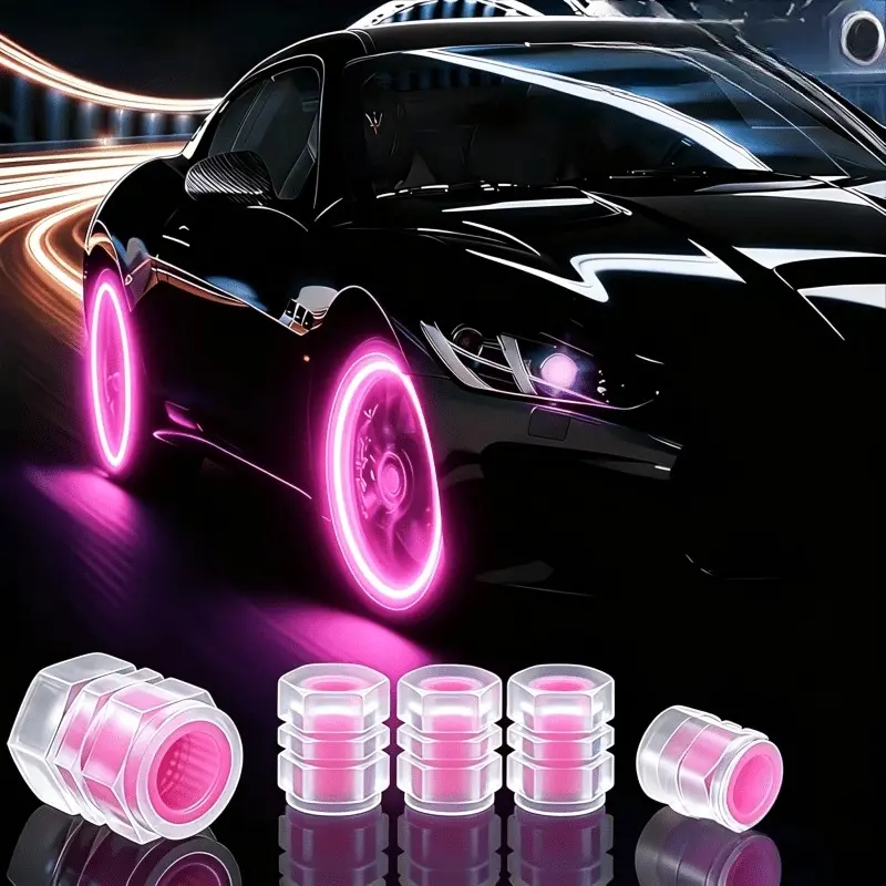 16-Pack Glow-In-The-Dark Tire Valve Caps, Automotive Universal Decorative Upgrade, Suitable for Cars, Suvs, Bikes, Motorcycles, Trucks, Includes Love Card