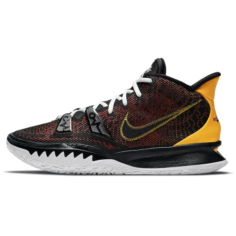 Nike Kyrie 7 Mid-Top Basketball Shoes for Men and Women – Black and Yellow Colorway Verifiable, with credentials and supporting global authentication
