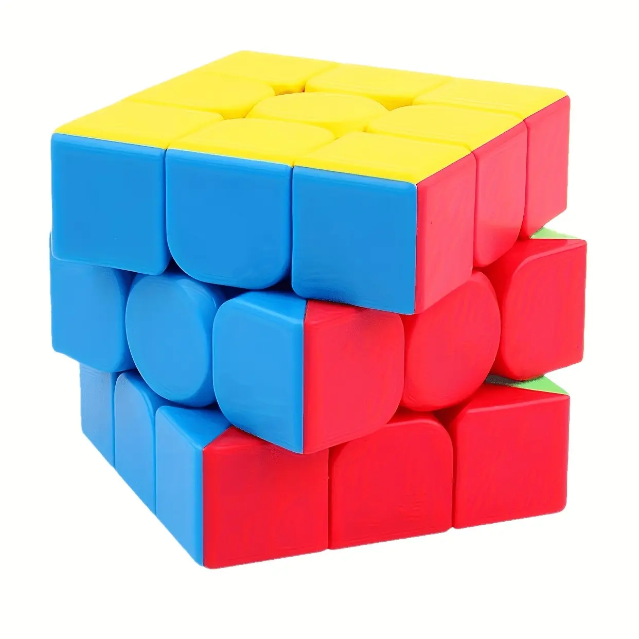 3x3 Rubik's Cube for Beginners, Smooth Edges Puzzle, 6 Bright Colors, Brain Development, Learning Skills, Reaction Speed, Competition Edition